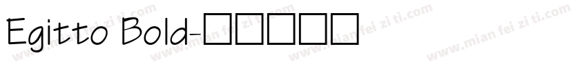 Egitto Bold字体转换